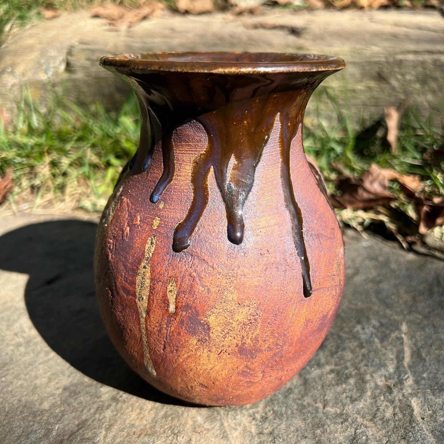 Handmade Pottery Facejug Vase