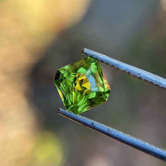 4.26ct Precision Cut Peridot Gemstone