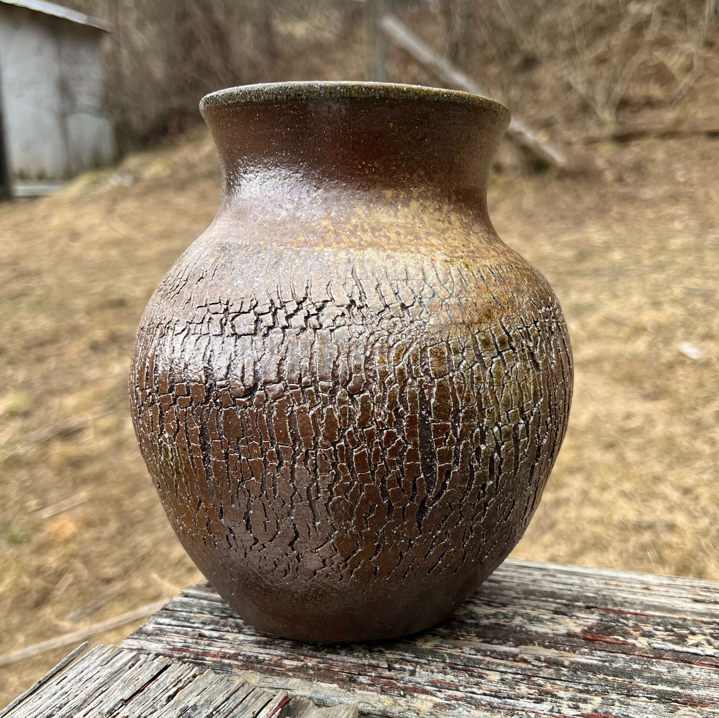 Handmade Pottery Wood Fired Vase