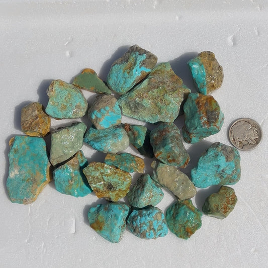 Mini Parcel of Rough Turquoise from Kingman, Arizona #5