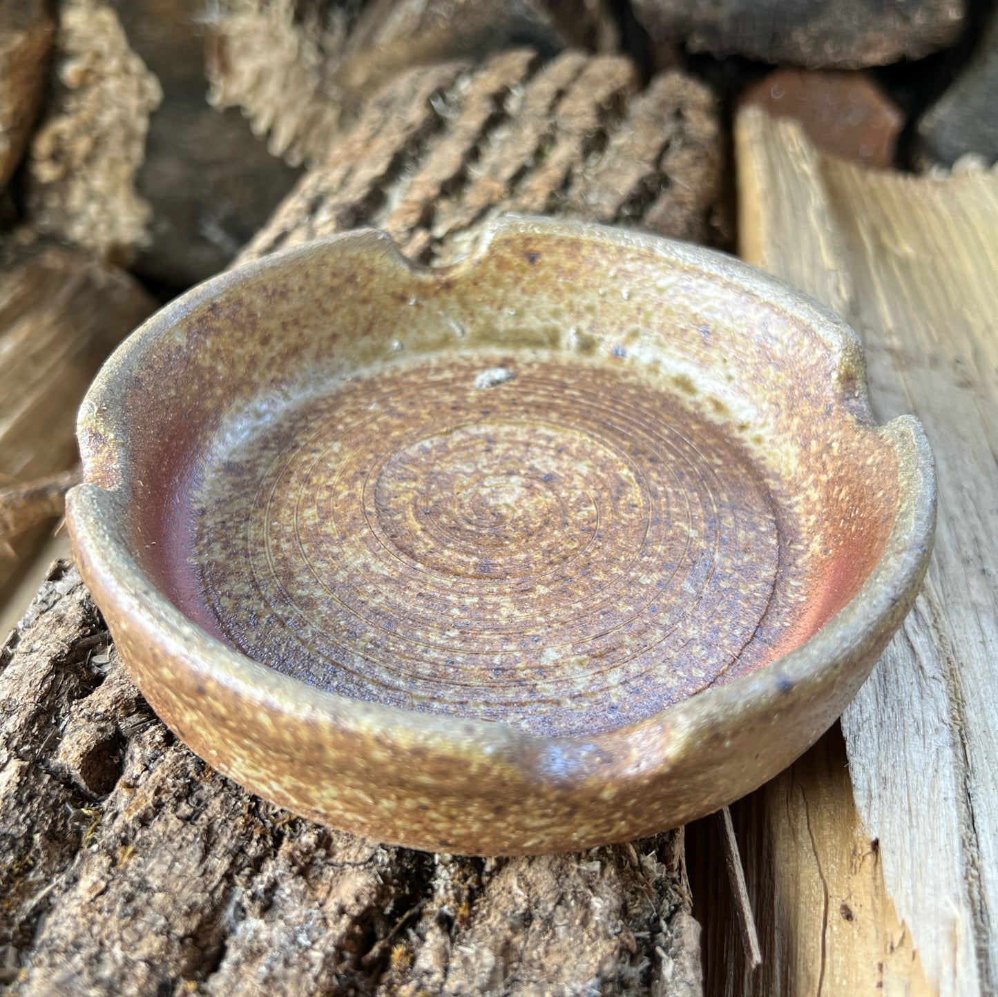 Wood Fired Handmade Pottery Ashtray