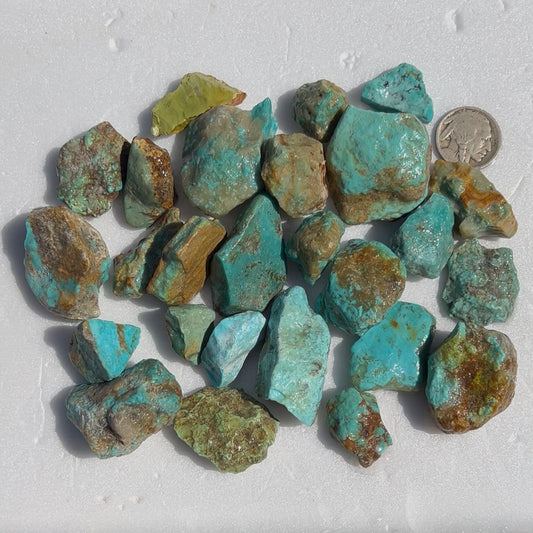 Mini Parcel of Rough Turquoise from Kingman, Arizona #4
