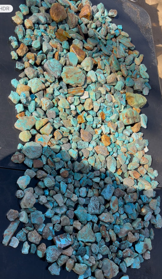 1 Pound Parcel of Rough Turquoise from Kingman, Arizona