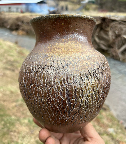 Handmade Pottery Wood Fired Vase