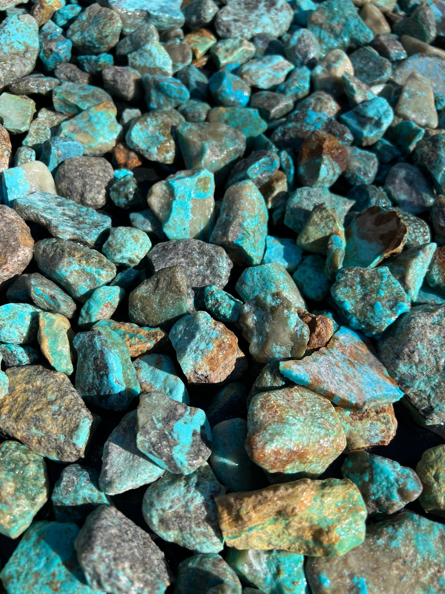 10 Pound Parcel of Rough Turquoise from Kingman, Arizona