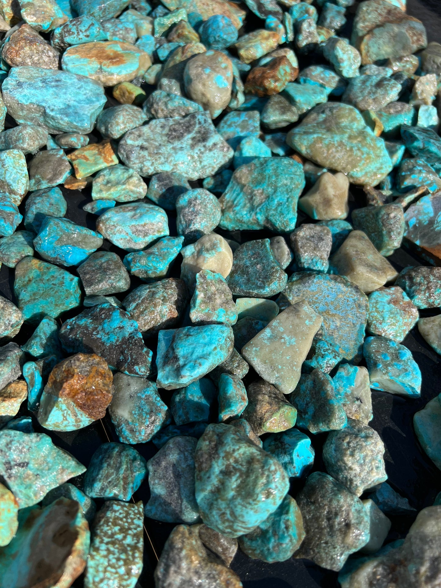 10 Pound Parcel of Rough Turquoise from Kingman, Arizona