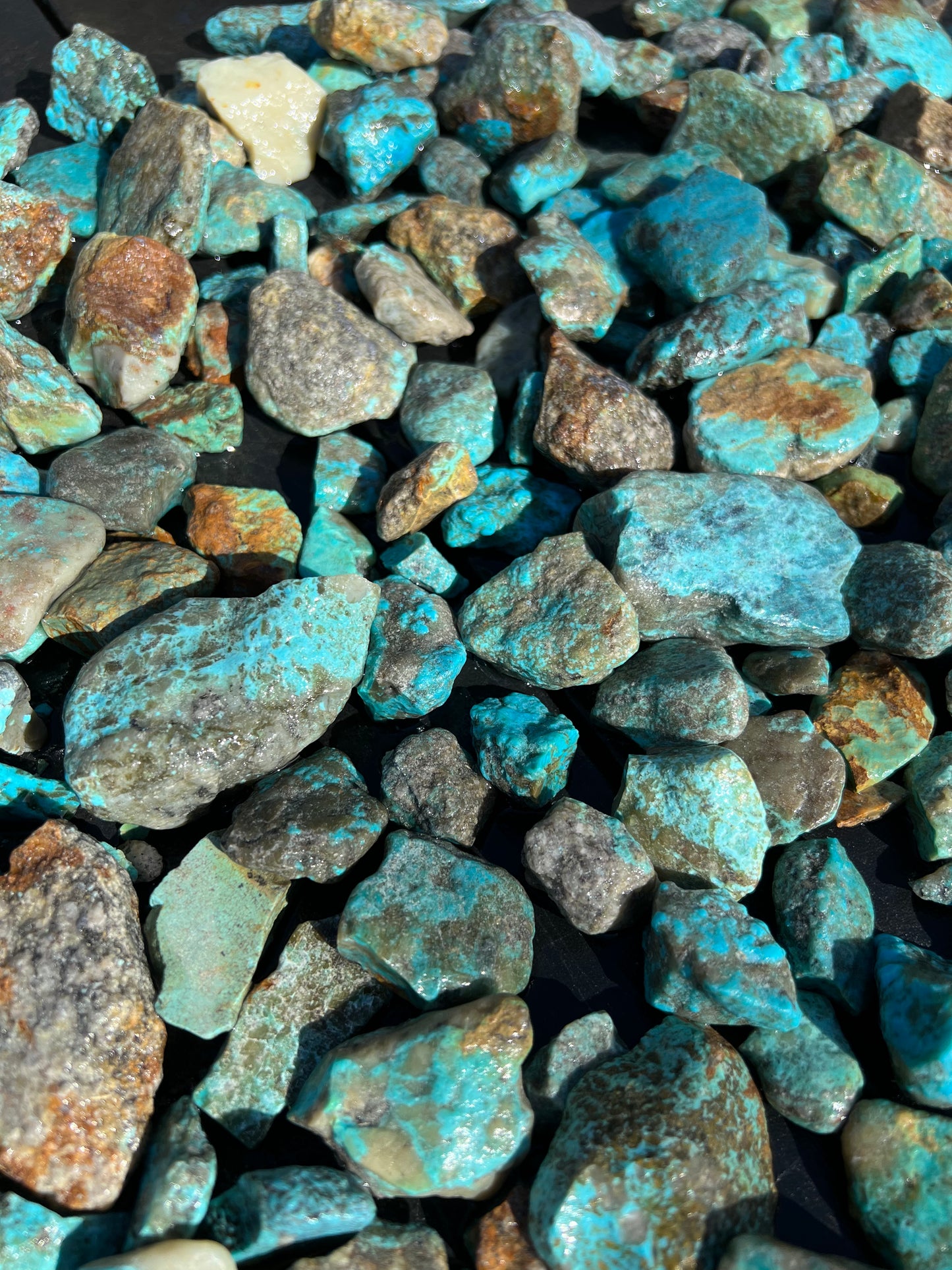 10 Pound Parcel of Rough Turquoise from Kingman, Arizona