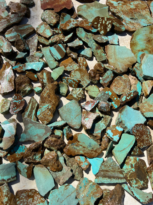 1 Pound Parcel of Rough Turquoise from The Number 8 Mine, Nevada