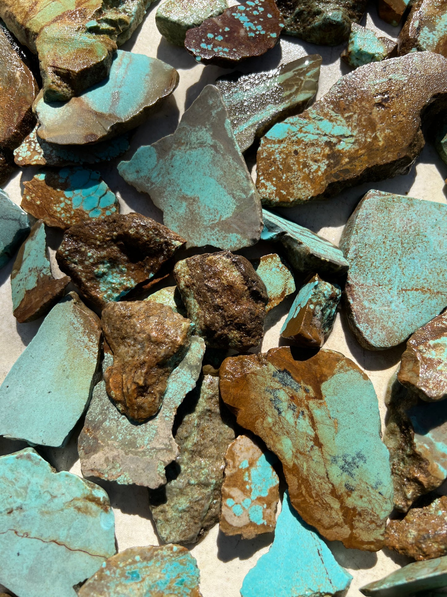 10 Pound Parcel of Rough Turquoise from The Number 8 Mine, Nevada