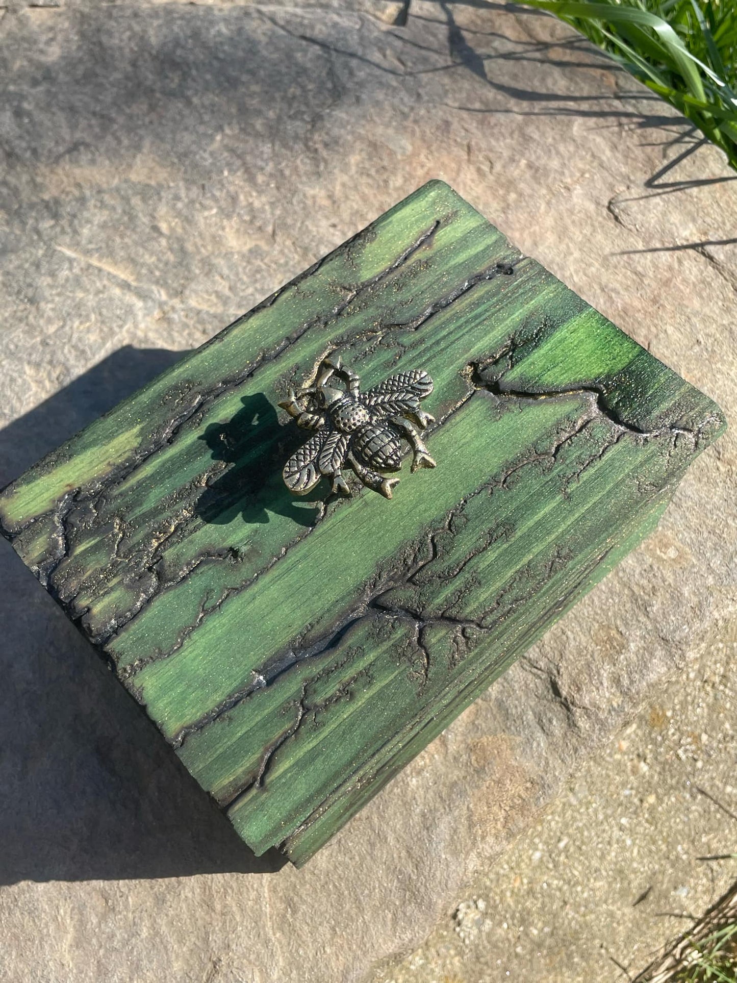Lichtenberg Burnt Wooden Lidded Box