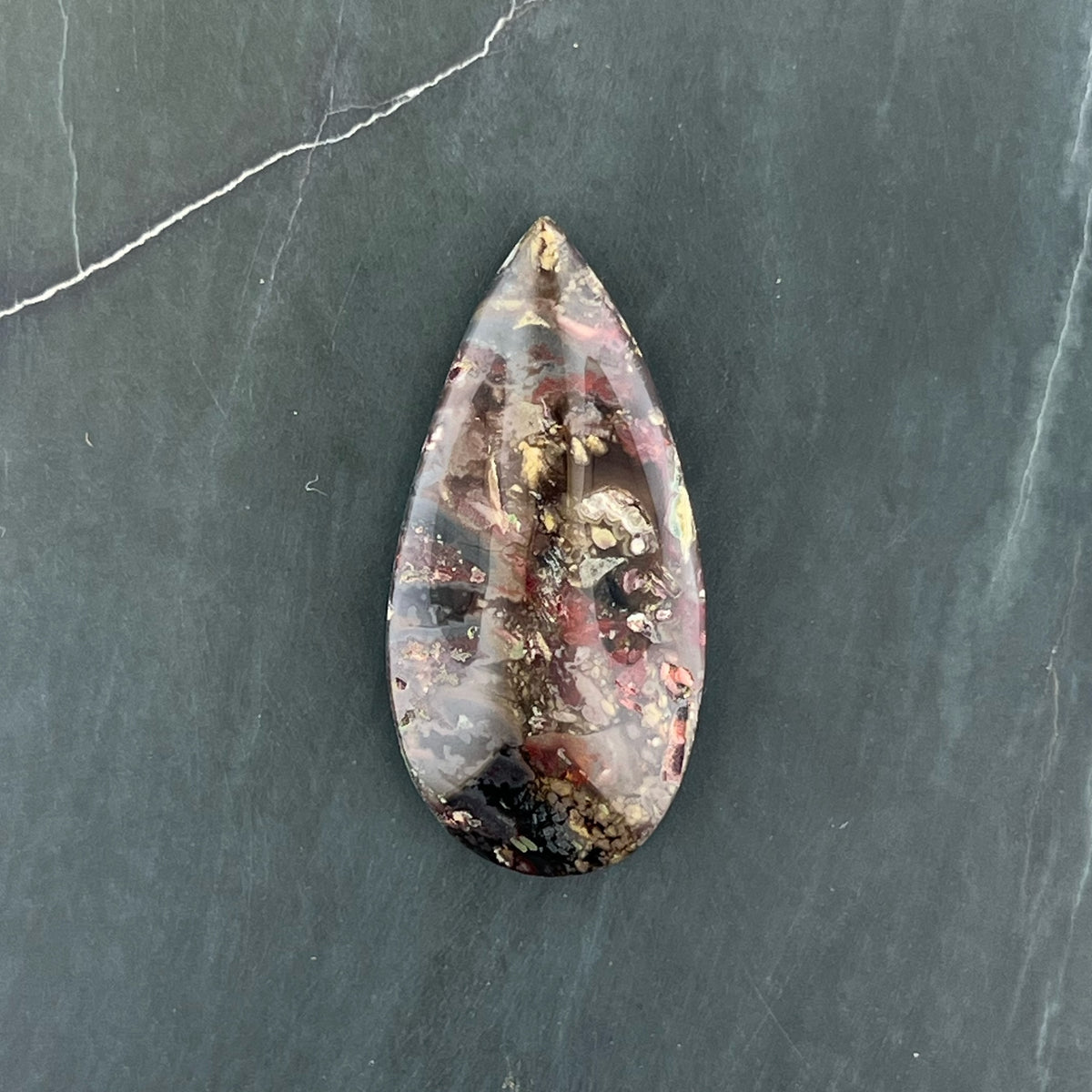 Idaho Wildfire Agate Hand Cut Cabochon from Idaho