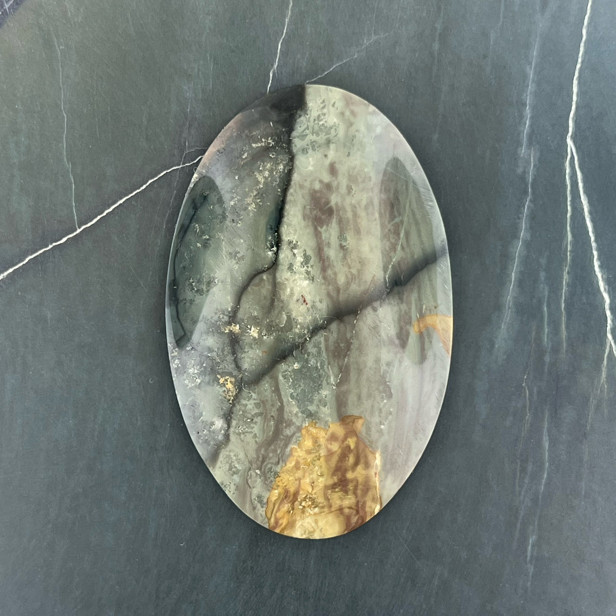 Blue Mountain Jasper Hand Cut Cabochon from Oregon