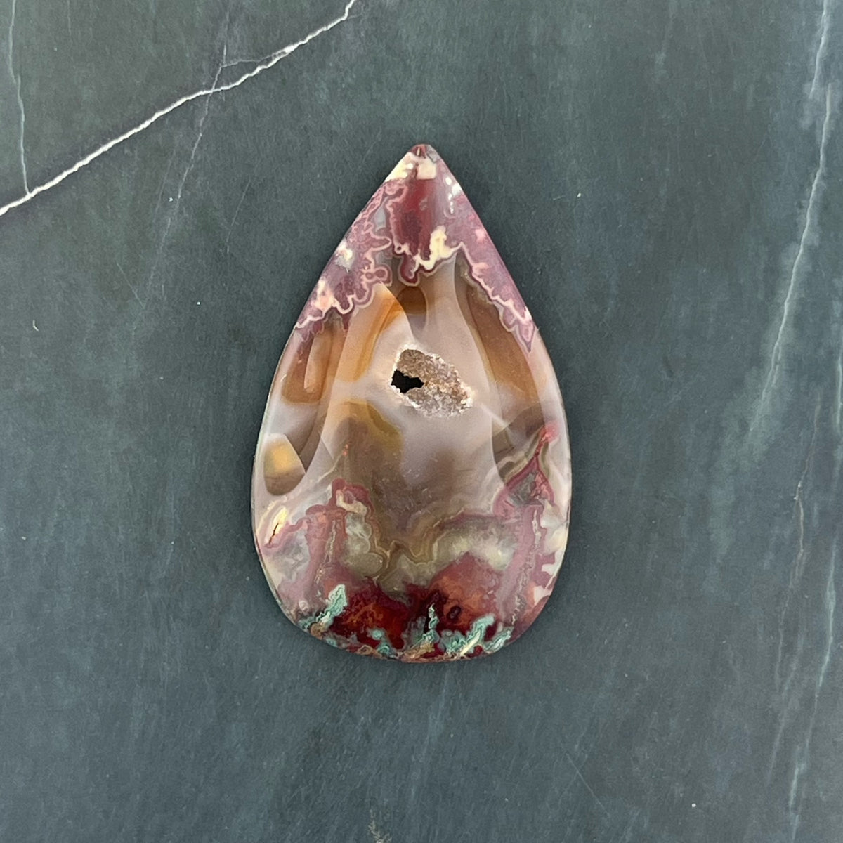Idaho Wildfire Agate Hand Cut Cabochon from Idaho