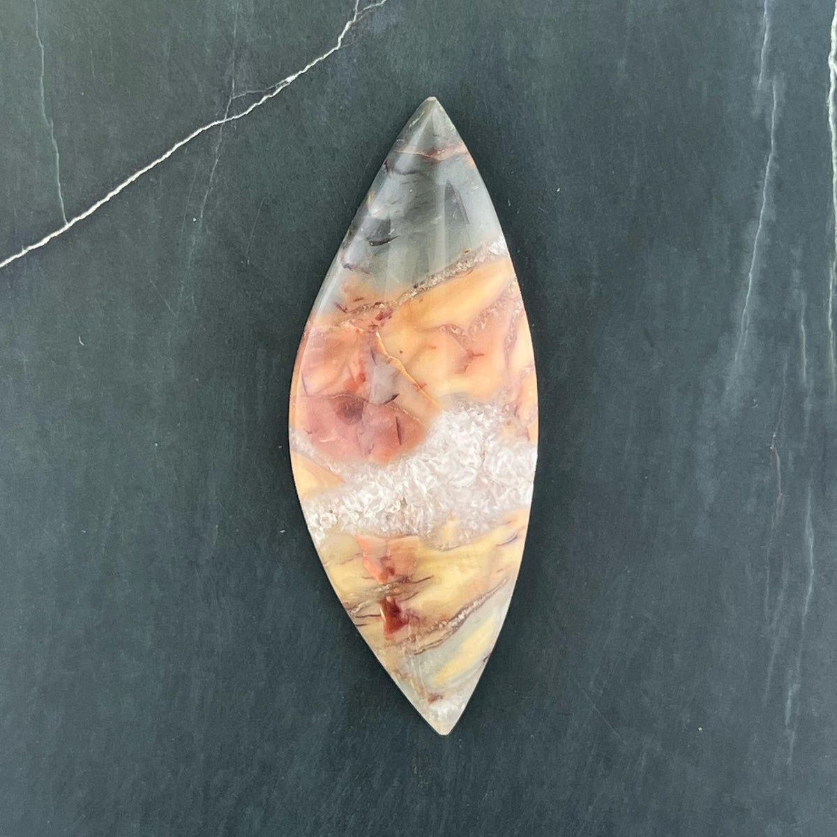Brushfire Jasper Hand Cut Cabochon from Oregon