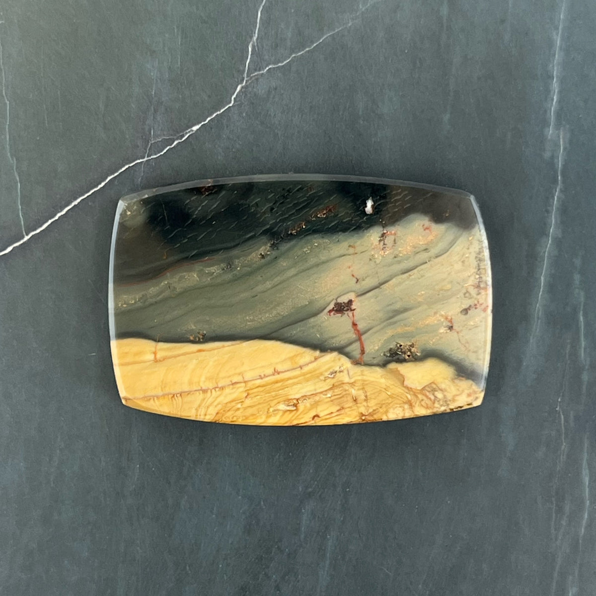 Blue Mountain Jasper Hand Cut Cabochon from Oregon