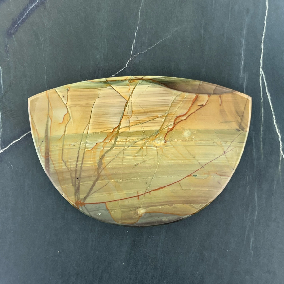 Blue Mountain Jasper Hand Cut Cabochon from Oregon