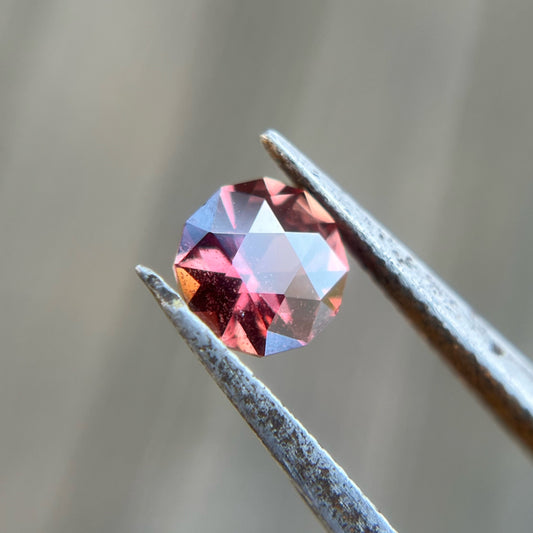 1.05ct Precision Cut Red to Pink Sapphire Gemstone from The Umba Valley, Tanzania