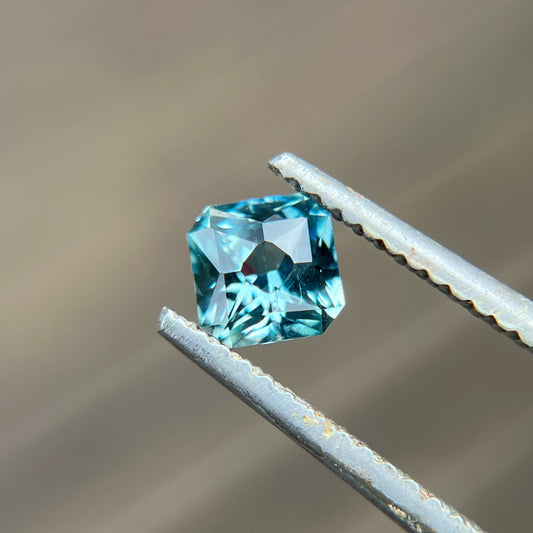 1.3ct Precision Cut Blue Sapphire Gemstone from The El Dorado Bar Mine, Montana