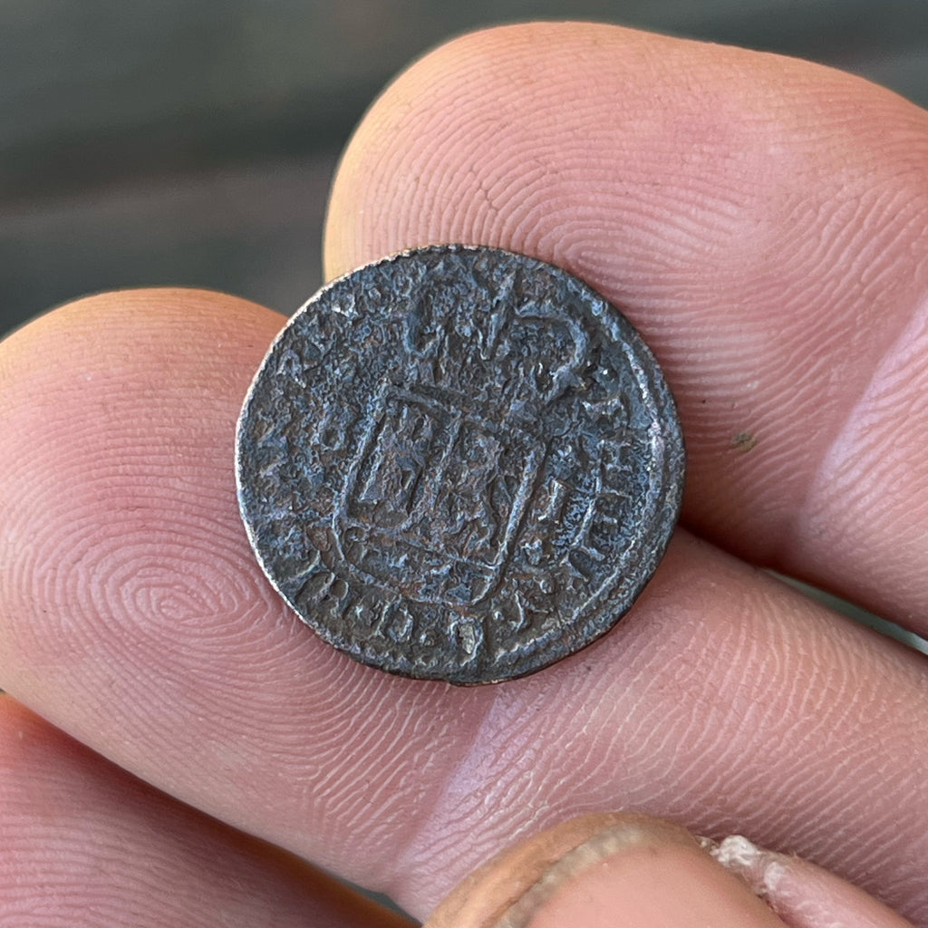 1720 1 Maravedi Spanish Colonial Copper Coin