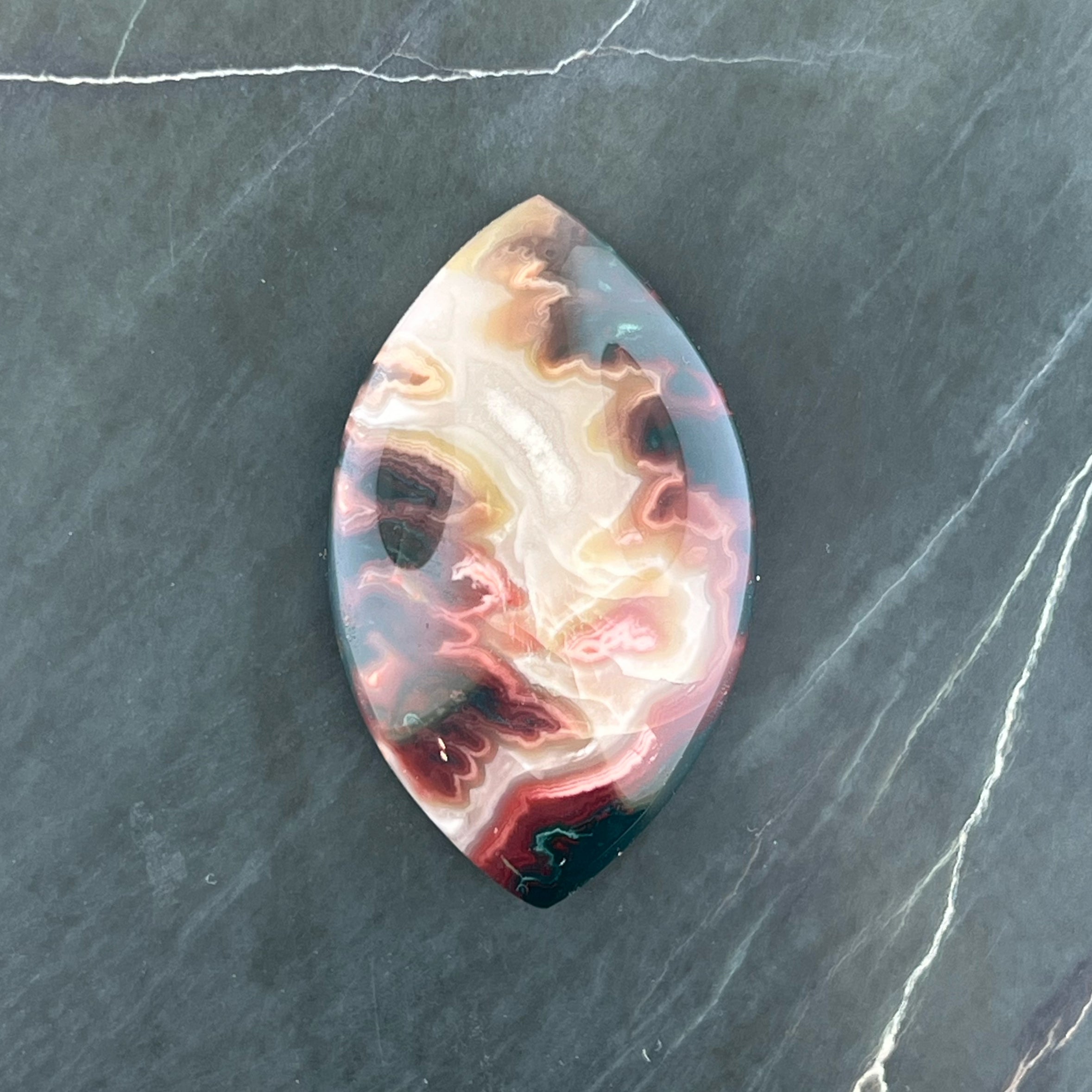 Idaho Sunset Agate Hand Cut Cabochon