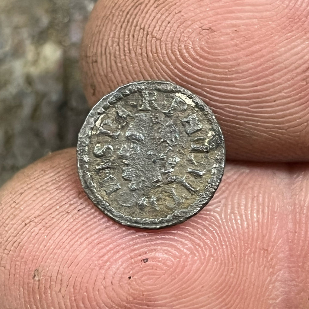 1616 Catalonia Copper 1 Dinero – Philip III of Spain Spanish Colonial Copper Coin