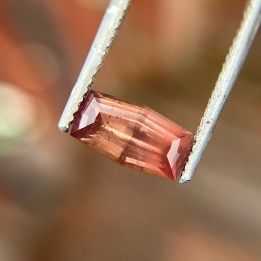 3.6ct Precision Cut Padparadscha Sapphire Gemstone from The Umba Valley, Tanzania
