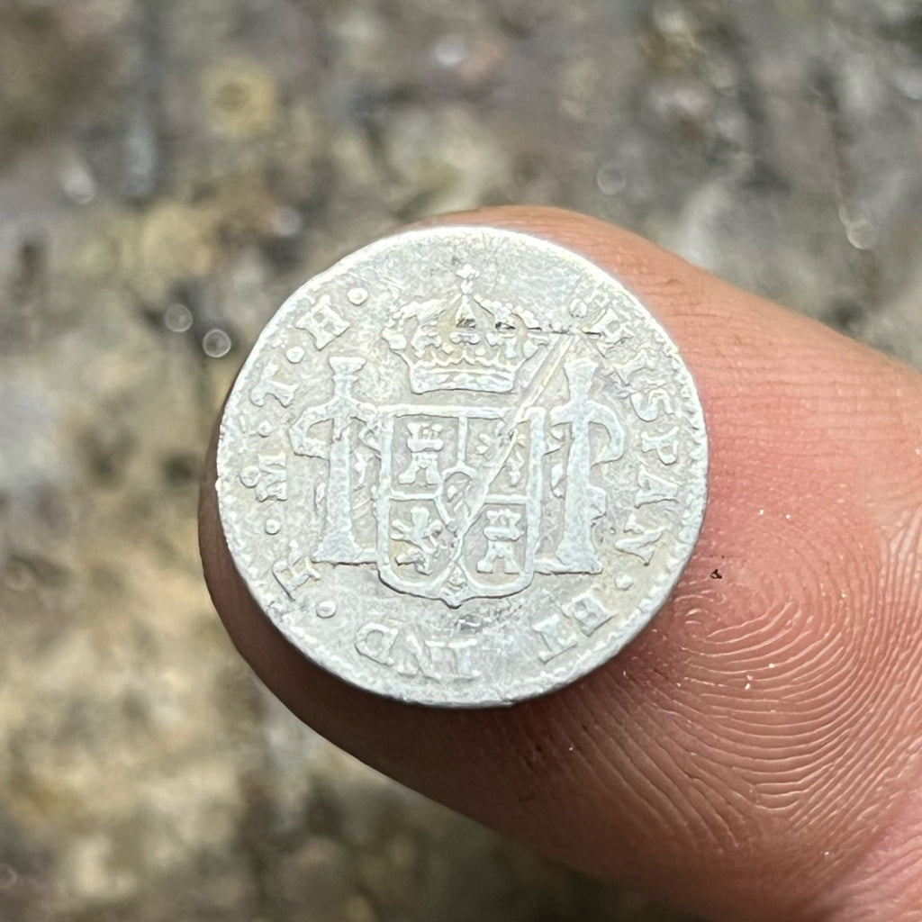 1797 Bolivia Silver ½ Real – Charles IV – Potosí Mint Colonial Coin