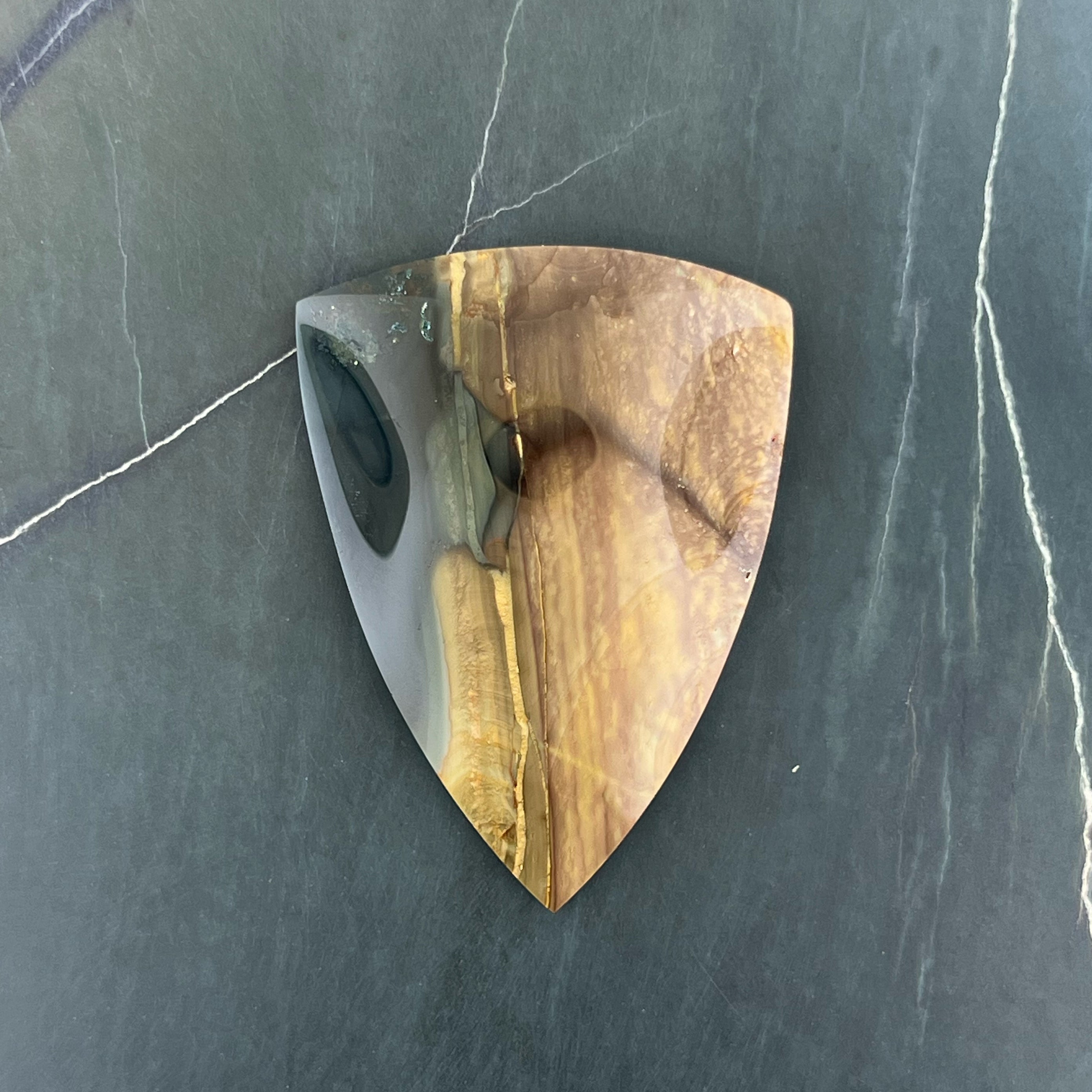 Blue Mountain Jasper Hand Cut Cabochon from Oregon