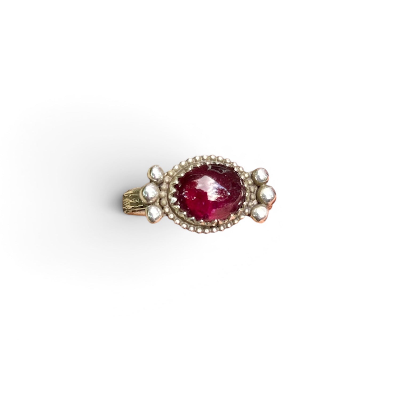 Rubellite Tourmaline Ring Sterling Silver Size 6