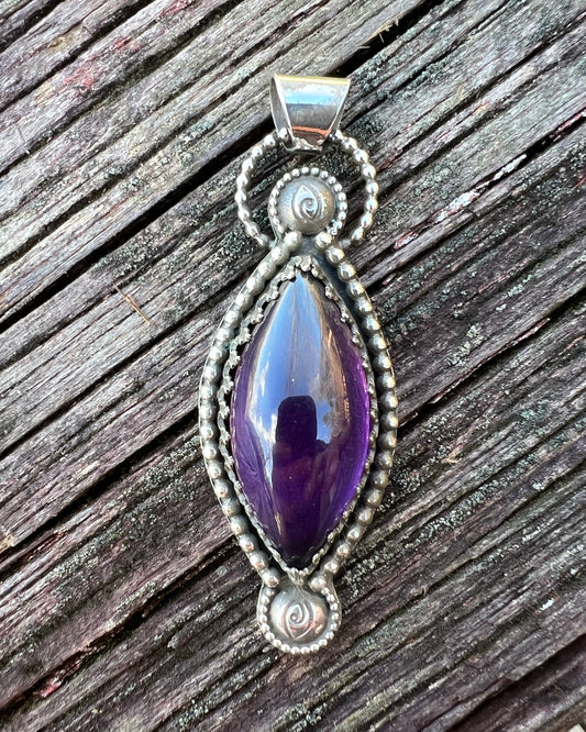 Amethyst Sterling Silver Pendant