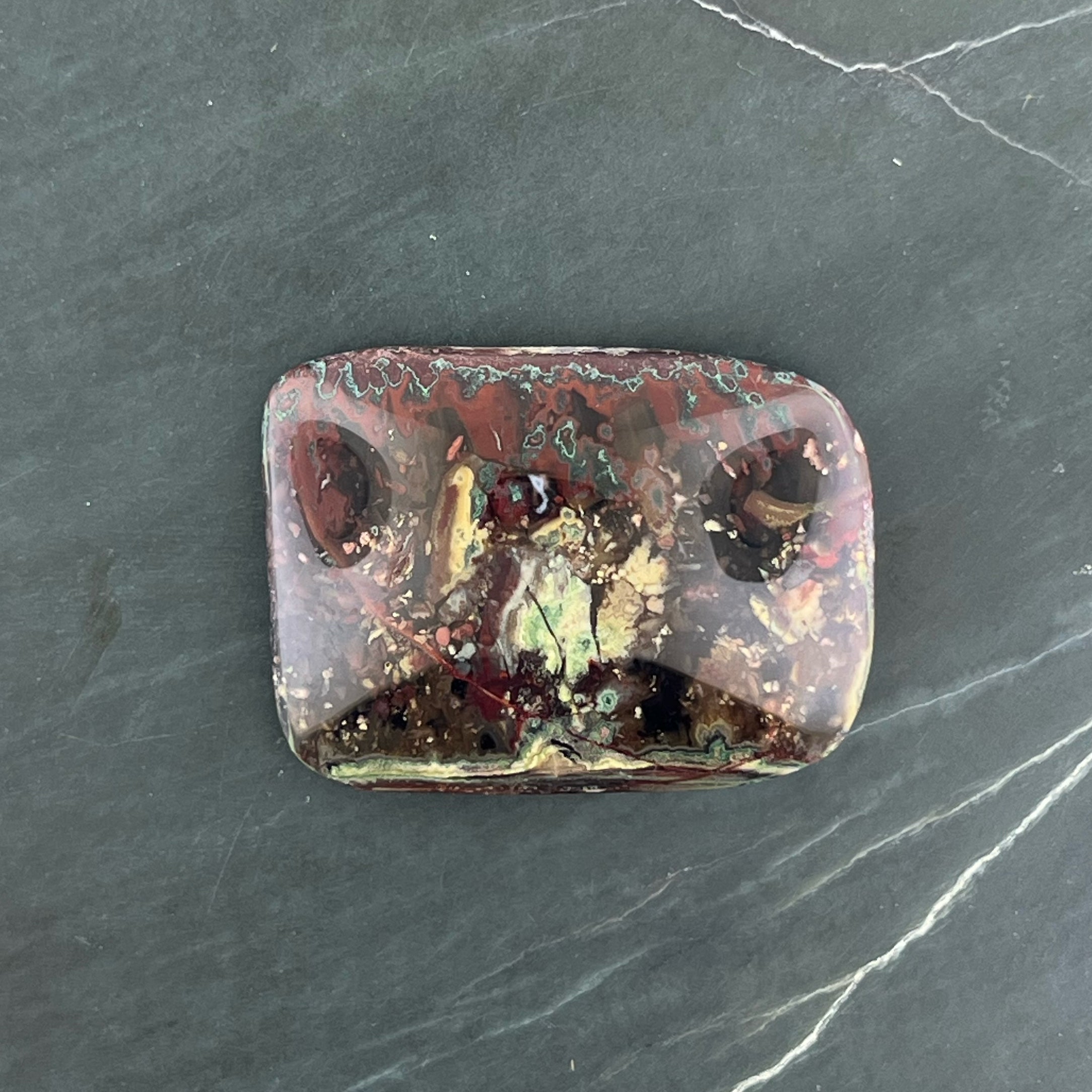 Idaho Wildfire Agate Hand Cut Cabochon from Idaho