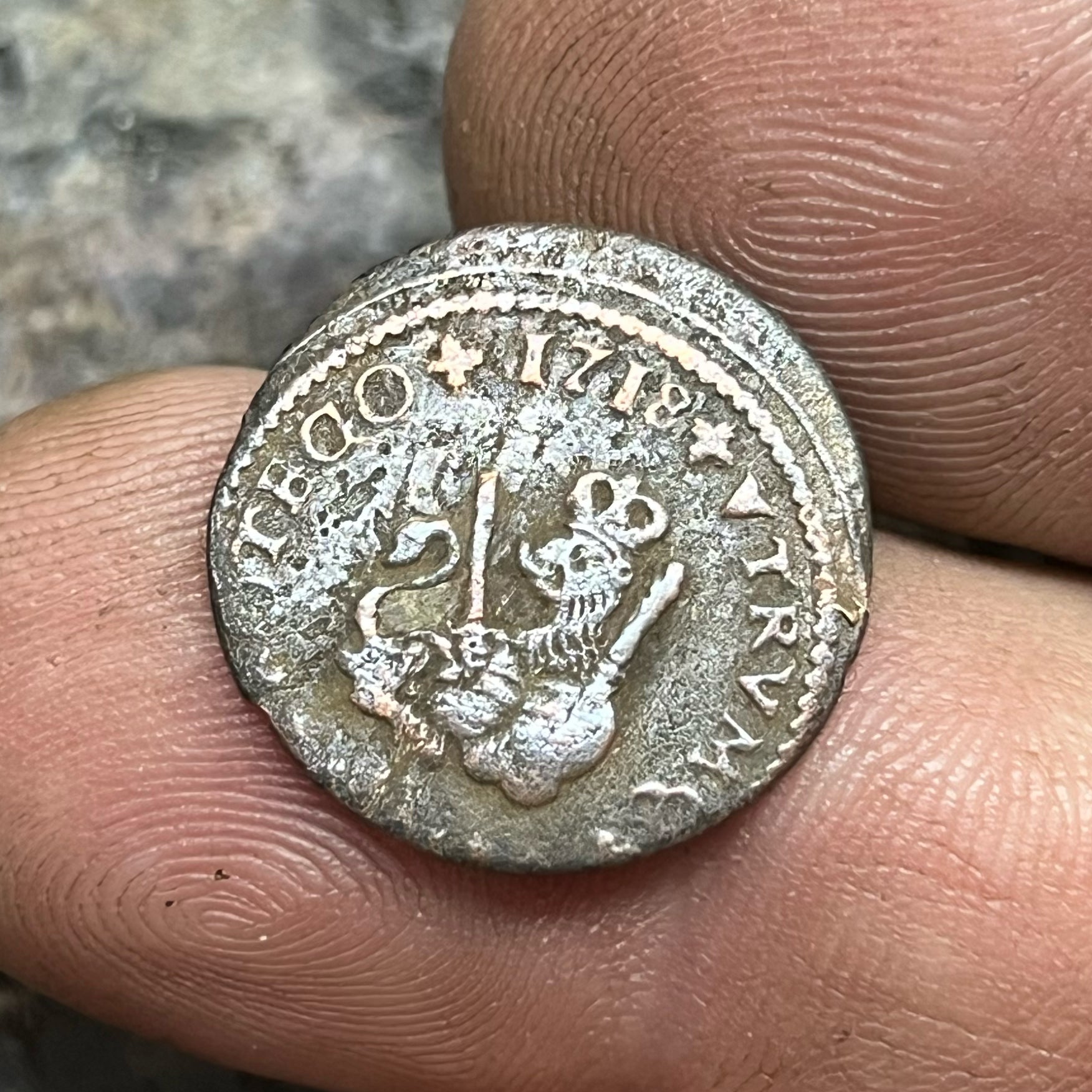 1718 Spain Copper 1 Maravedí – Philip V Spanish Colonial Copper Coin