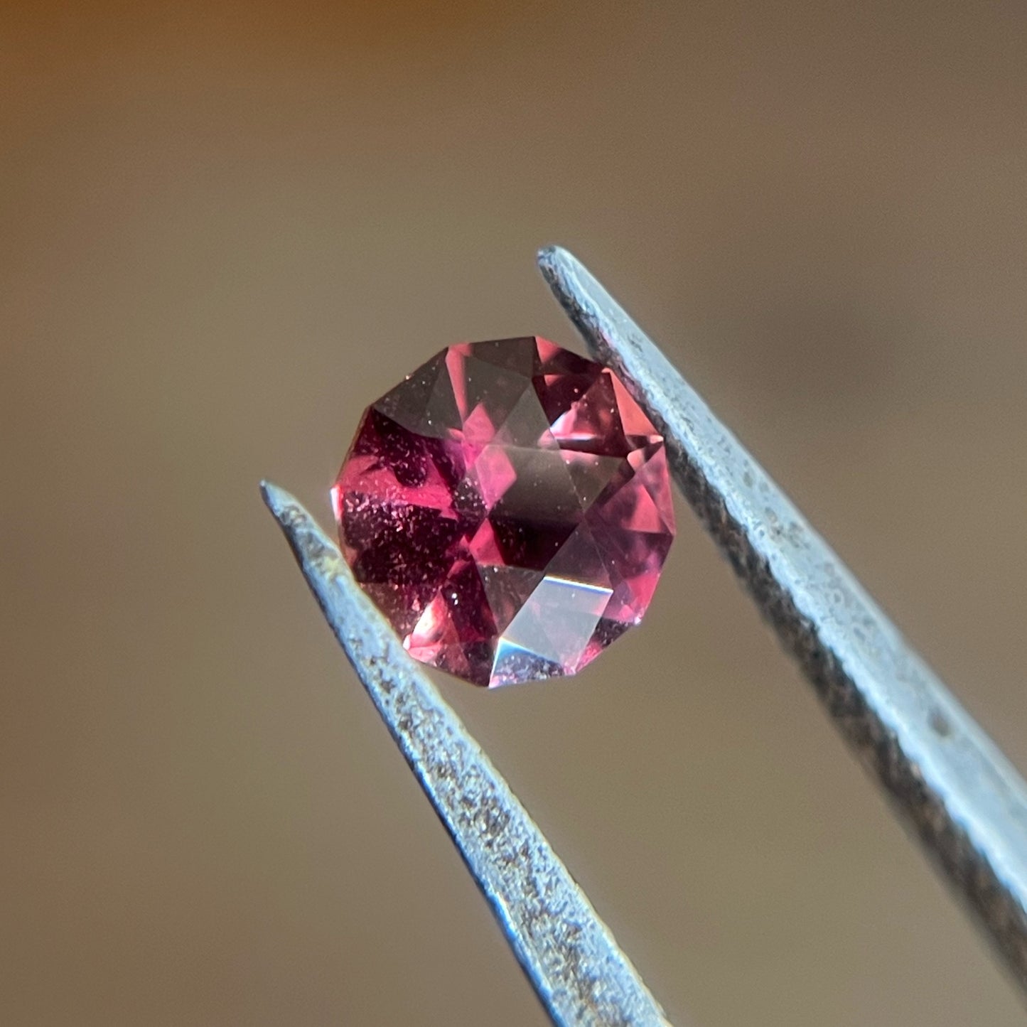 1.05ct Precision Cut Red to Pink Sapphire Gemstone from The Umba Valley, Tanzania