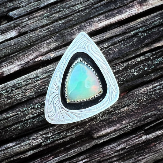 Welo Opal from Ethiopia Sterling Silver Pendant