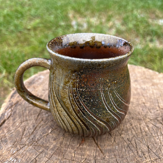 Wood Fired Handmade Pottery Coffee Mug