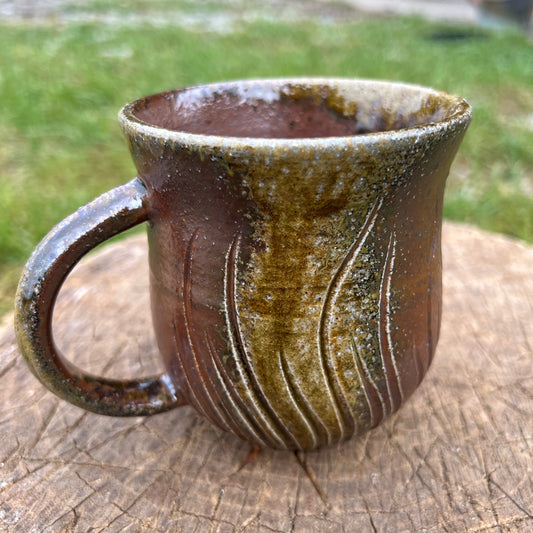 Wood Fired Handmade Pottery Coffee Mug