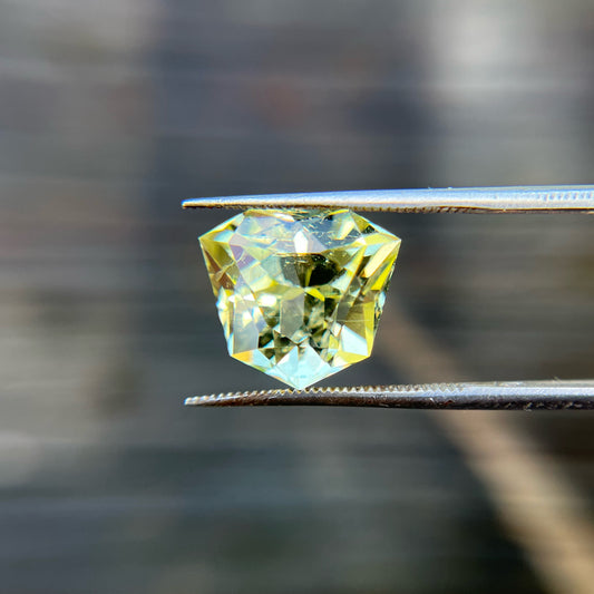 6.2ct Precision Cut Helidor Beryl Gemstone from The Ukraine