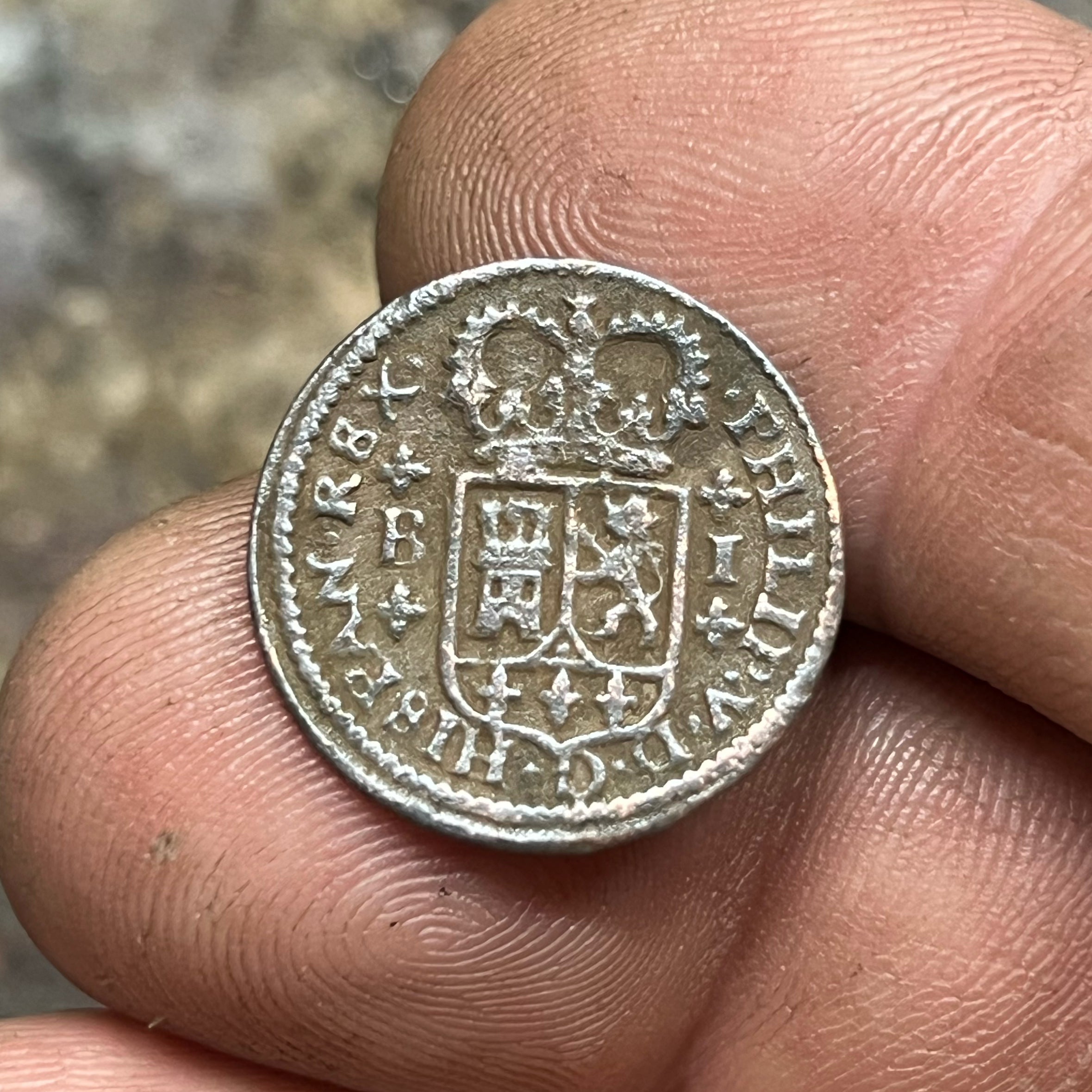 1718 Spain Copper 1 Maravedí – Philip V Spanish Colonial Copper Coin