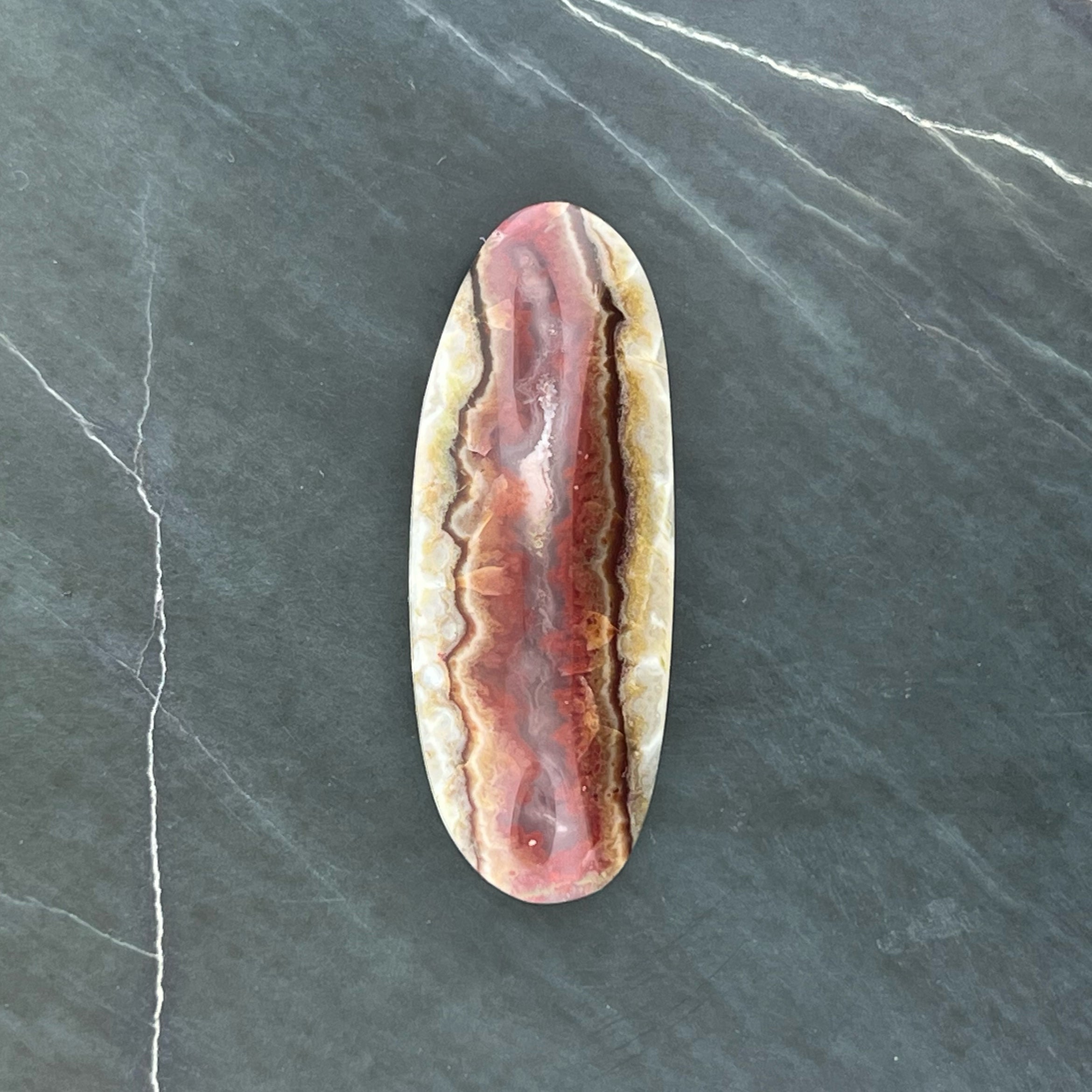 Hellfire Agate Hand Cut Cabochon