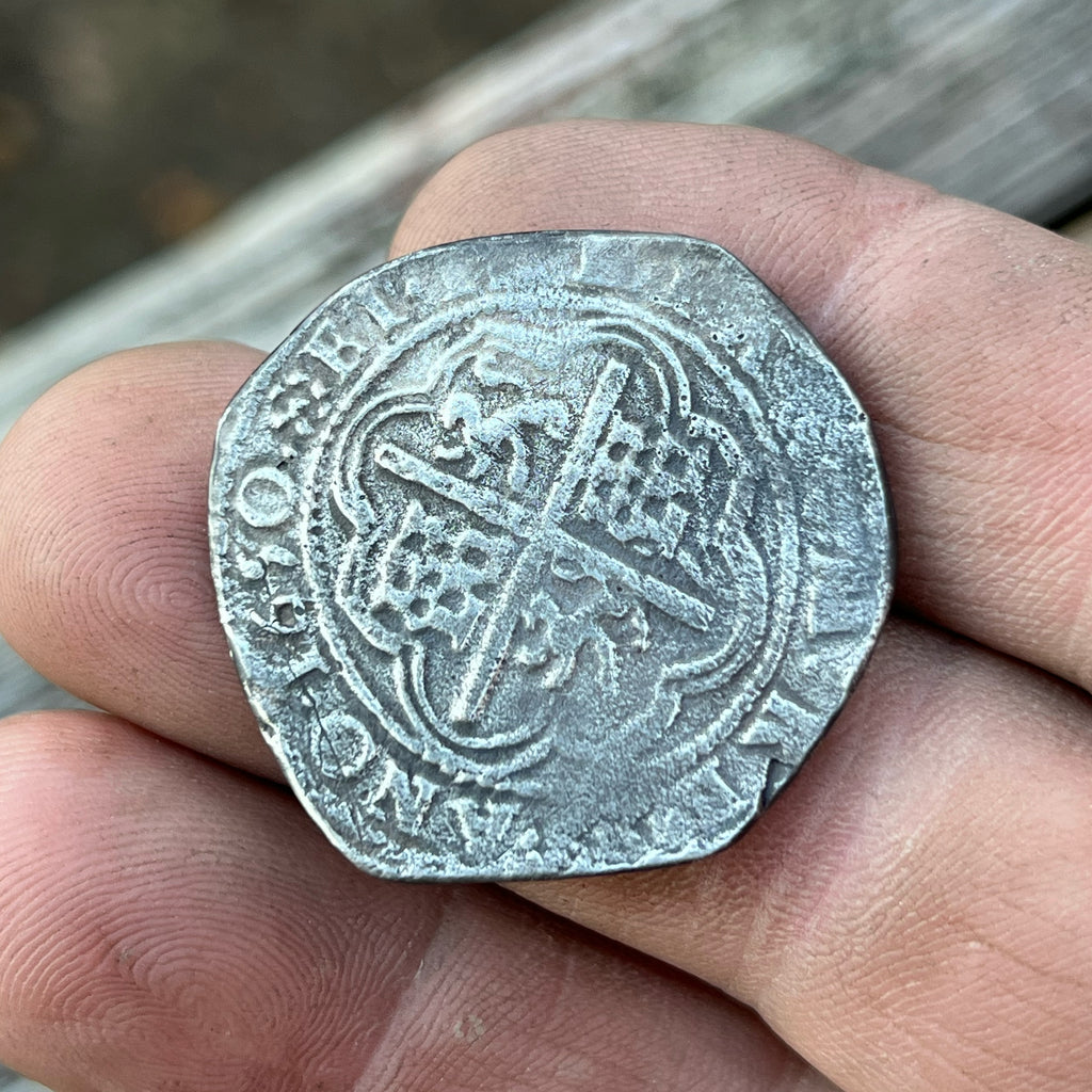 Spanish Pieces of 8 Colonial Coin Replicas – Hand-Cast Sterling Silver Design 3