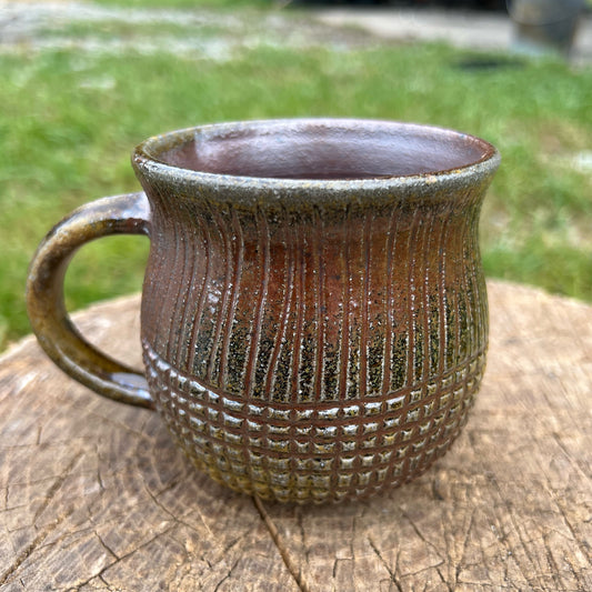 Wood Fired Handmade Pottery Coffee Mug