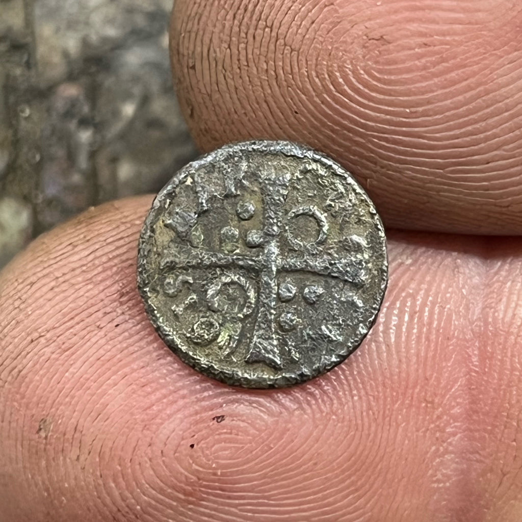 1616 Catalonia Copper 1 Dinero – Philip III of Spain Spanish Colonial Copper Coin