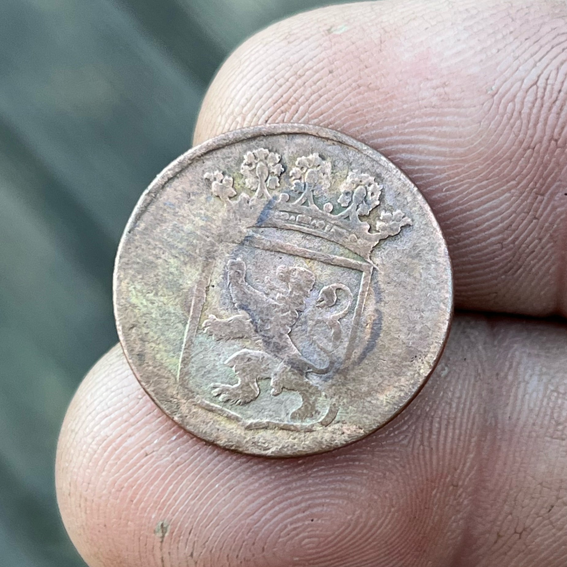 1792 Dutch East India Company (VOC) Copper 1 Duit Colonial Copper Coin