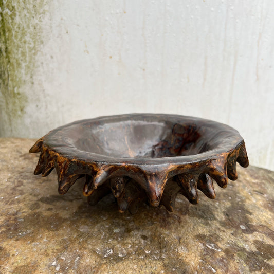 Handmade Pottery Spiked Bowl