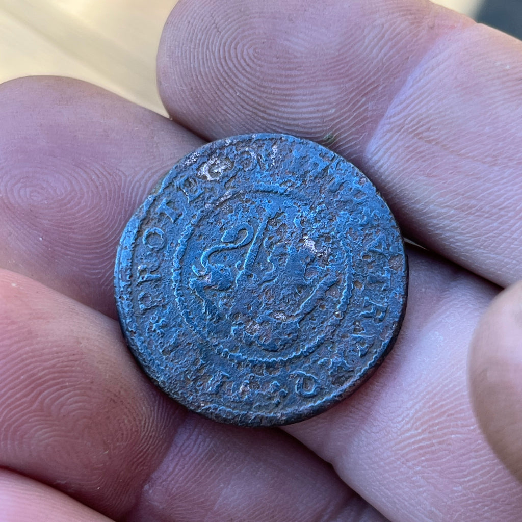 1720 4 Maravedis Authentic Vintage Colonial Spanish Coin