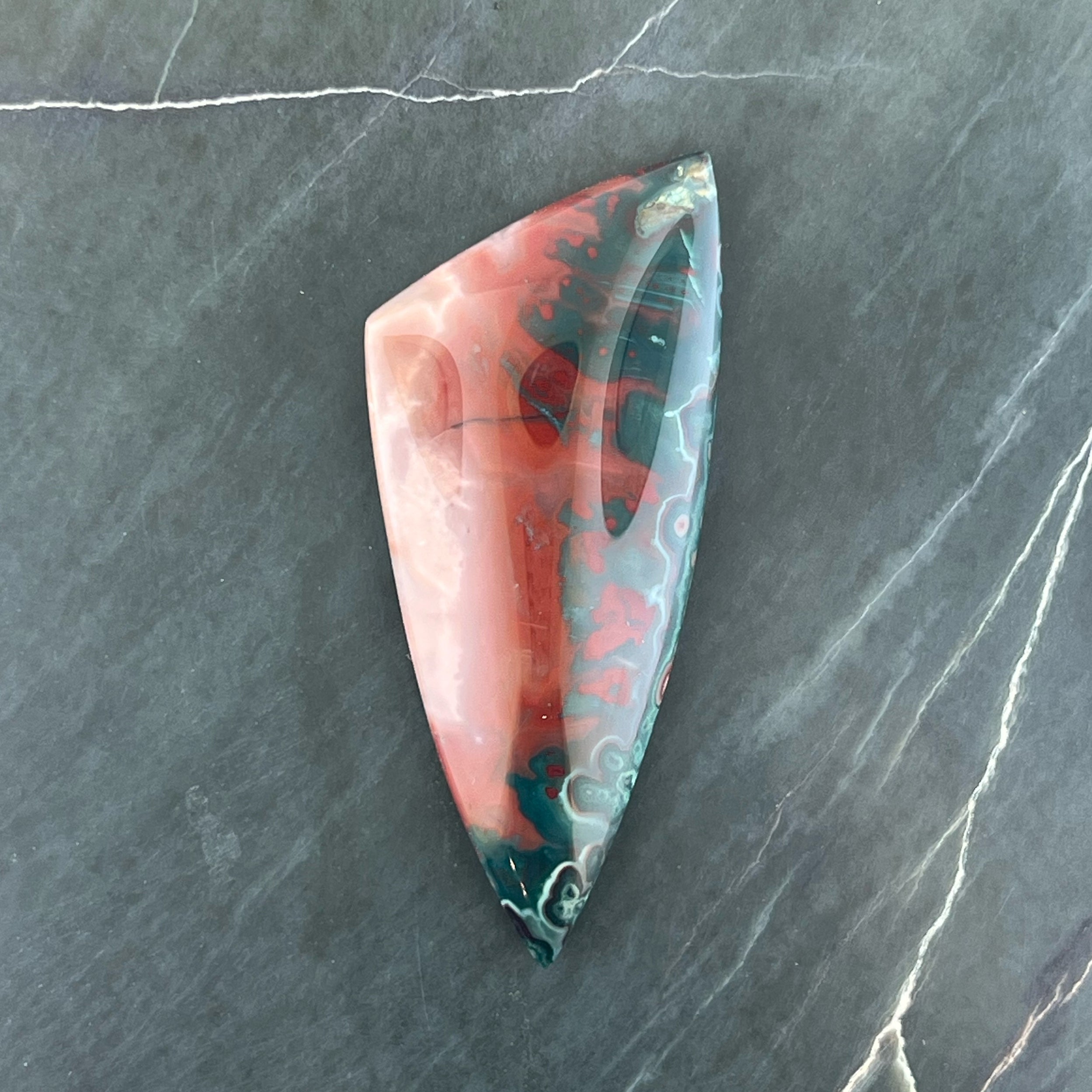 Idaho Sunset Agate Hand Cut Cabochon