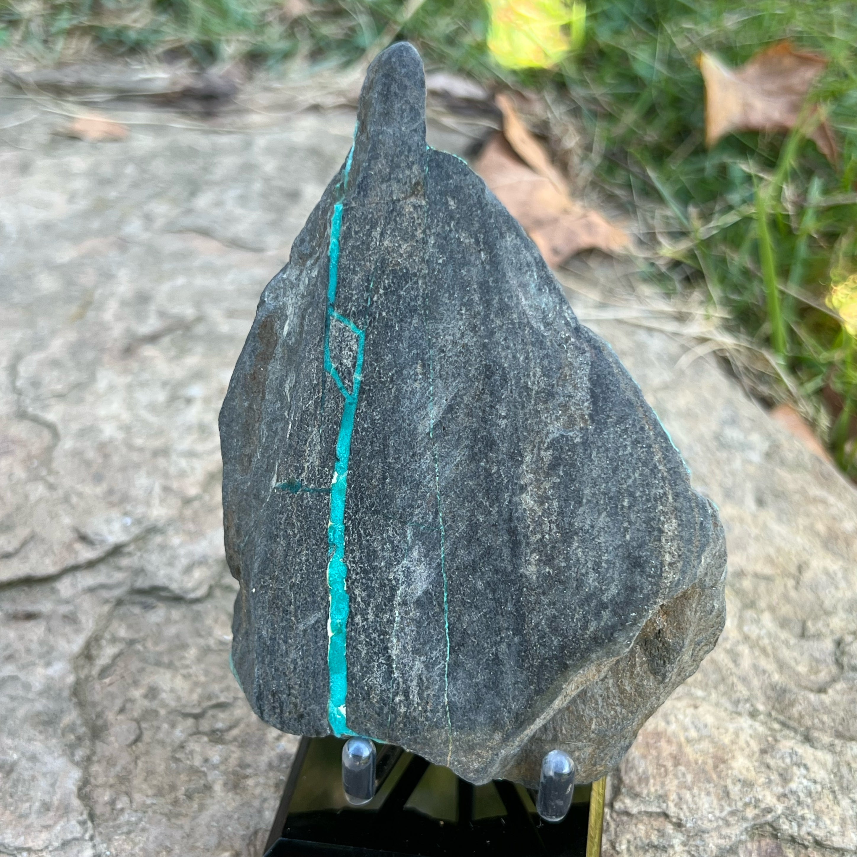 Hubei Ribbon Turquoise Face Polished Display Specimen