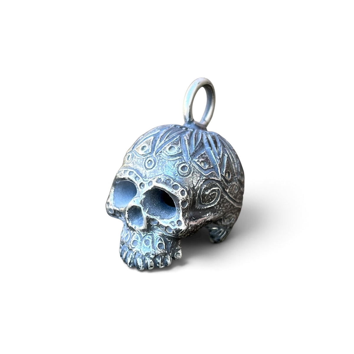 “Momento Mori” Pendant in Sterling Silver