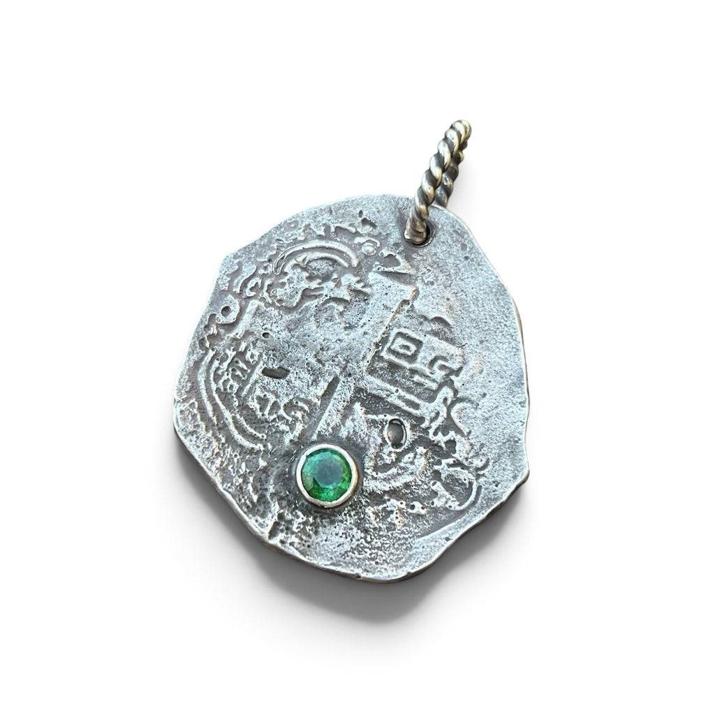 “The Emerald Reale” Collectible Coin Pendant in Sterling Silver
