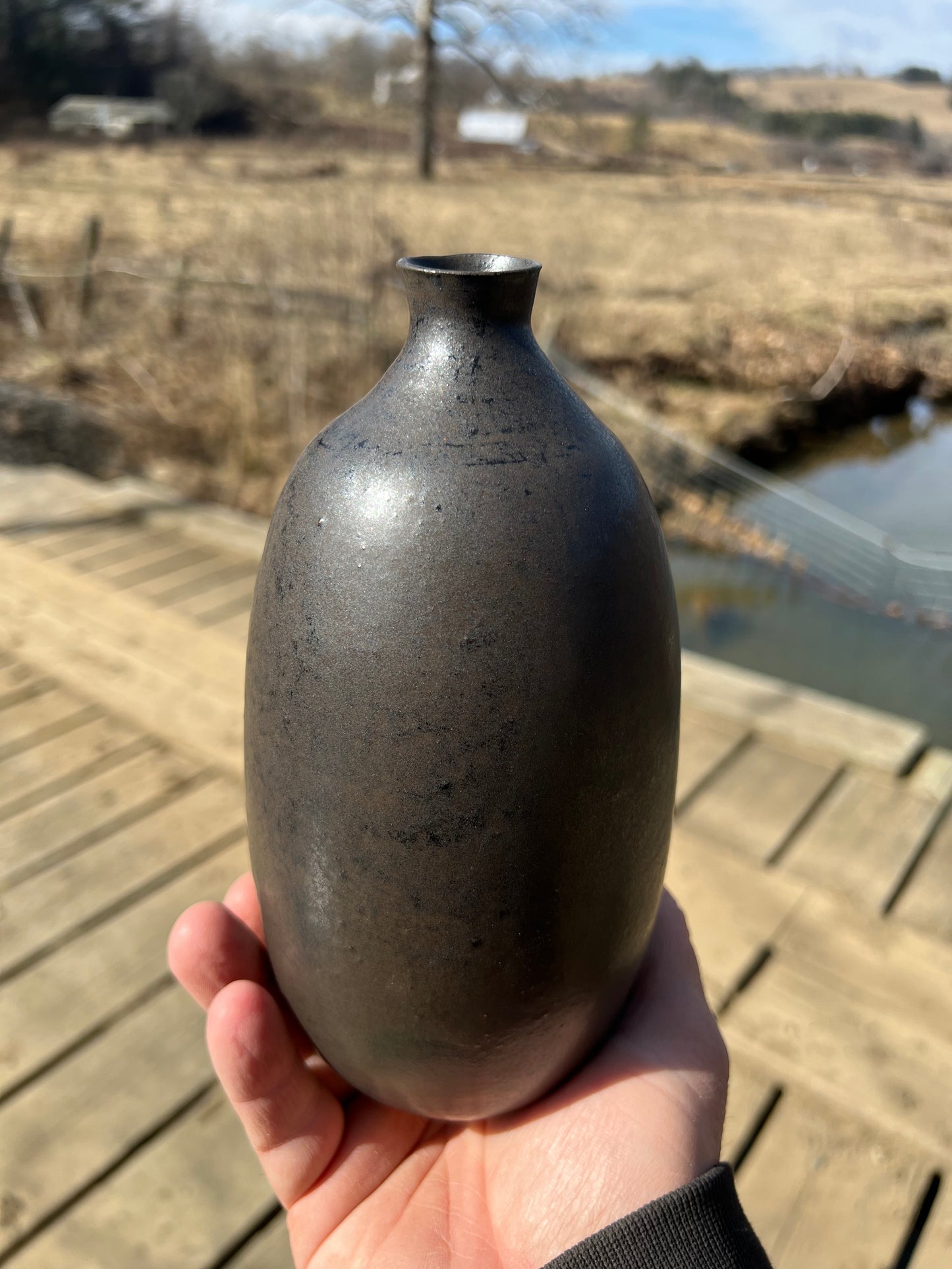 Handmade Pottery Bud Vase